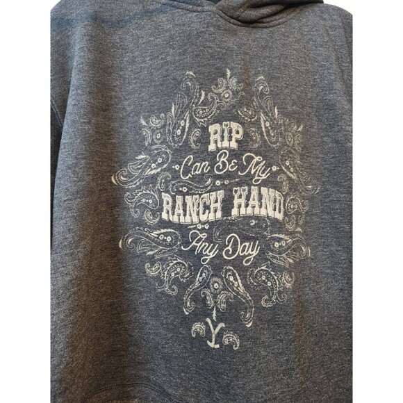 Yellowstone by Wrangler Ladies Dutton Ranch Cropped Sweatshirt Size Small - Picture 3 of 9